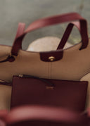 Cyme - Cerise Noire Grainé - Unmatched Kicks - Handbags
