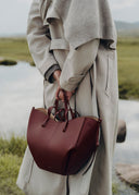 Cyme - Cerise Noire Grainé - Unmatched Kicks - Handbags