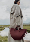 Cyme - Cerise Noire Grainé - Unmatched Kicks - Handbags