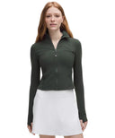 Define Cropped Jacket Nulu Rainforest Green - Unmatched Kicks - LULULEMON