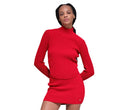 Denim Knit Backless Long Sleeve - Bright Red - Unmatched Kicks - ALO