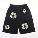 Denim Tears Cashmere Swarovski Cotton Wreath Shorts Black - Unmatched Kicks - DENIM TEARS