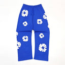 Denim Tears Cotton Wreath Baggy Sweatpants Blue - Unmatched Kicks - DENIM TEARS
