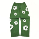 Denim Tears Cotton Wreath Baggy Sweatpants Green - Unmatched Kicks - DENIM TEARS