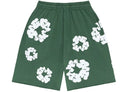 Denim Tears The Cotton Wreath Shorts Green - Unmatched Kicks - DENIM TEARS