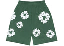 Denim Tears The Cotton Wreath Shorts Green - Unmatched Kicks - DENIM TEARS