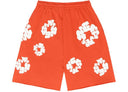 Denim Tears The Cotton Wreath Shorts Orange - Unmatched Kicks - DENIM TEARS