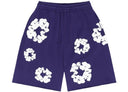 Denim Tears The Cotton Wreath Shorts Purple - Unmatched Kicks - DENIM TEARS