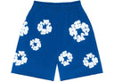 Denim Tears The Cotton Wreath Shorts Royal Blue - Unmatched Kicks - DENIM TEARS