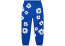 Denim Tears The Cotton Wreath Sweatpants Royal Blue - Unmatched Kicks - DENIM TEARS