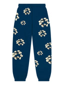 Denim Tears x CPFM Cactus Tears Wreath Sweatpants navy blue - Unmatched Kicks - DENIM TEARS