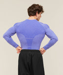 Devant Seamless Long Sleeve T-Shirt slim fit Amethyst - Unmatched Kicks-GYMSHARK