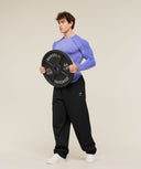 Devant Seamless Long Sleeve T-Shirt slim fit Amethyst - Unmatched Kicks-GYMSHARK