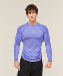 Devant Seamless Long Sleeve T-Shirt slim fit Amethyst - Unmatched Kicks-GYMSHARK