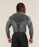 Devant Seamless Long Sleeve T-Shirt slim fit Black - Unmatched Kicks-GYMSHARK