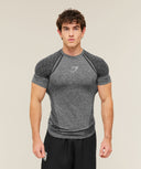 Devant Seamless T-Shirt slim fit Black - Unmatched Kicks-GYMSHARK