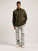 Dollar Print Wide - Leg Pants - Unmatched Kicks - Palm Angeles