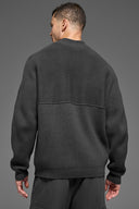 Domain Shift Rib Knit 1/4 Zip Sweater Anthracite - Unmatched Kicks - ALO
