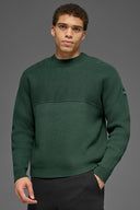 Domain Shift Rib Knit Sweater Crew Clover Green - Unmatched Kicks - ALO