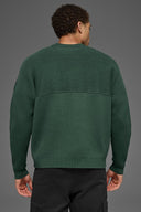 Domain Shift Rib Knit Sweater Crew Clover Green - Unmatched Kicks - ALO