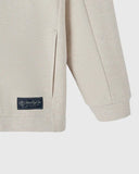 Double Knit Script Overshirt - Heather Oatmeal - Unmatched Kicks - 
