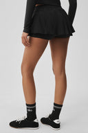 Double Or Nothing Tennis Skirt - Black - Unmatched Kicks - ALO