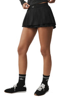 Double Or Nothing Tennis Skirt - Black - Unmatched Kicks - ALO