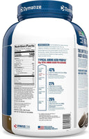Dymatize Elite 100% Whey Protein Powder, Cookies & Cream, 25g of Protein, 5.5g BCAAs, Less Than 140 Cal., Gluten Free, 2g Carb, 2g Sugar, 3g Fat (63 Servings) - Unmatched Kicks-Dymatize