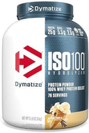 Dymatize ISO100 Whey Protein Powder Isolate, Fudge Brownie, 25g of Protein, 5 Pound, 5.5g BCAAs, Less Than 120 Cal., Gluten Free, 1g Fat, 1g Sugar, 2g Carb (70 Servings) - Unmatched Kicks-Dymatize