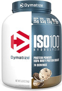 Dymatize ISO100 Whey Protein Powder Isolate, Fudge Brownie, 25g of Protein, 5 Pound, 5.5g BCAAs, Less Than 120 Cal., Gluten Free, 1g Fat, 1g Sugar, 2g Carb (70 Servings) - Unmatched Kicks-Dymatize