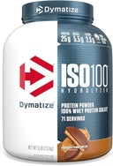 Dymatize ISO100 Whey Protein Powder Isolate, Fudge Brownie, 25g of Protein, 5 Pound, 5.5g BCAAs, Less Than 120 Cal., Gluten Free, 1g Fat, 1g Sugar, 2g Carb (70 Servings) - Unmatched Kicks-Dymatize