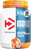 Dymatize ISO100 Whey Protein Powder Isolate, Gourmet Chocolate, 25g of Protein, 20 Servings, 5.5g BCAAs, Less Than 120 Cal., Gluten Free, 1g Fat, 1g Sugar, 2g Carb - Unmatched Kicks-Dymatize