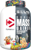 Dymatize Super Mass Gainer Protein Powder, 1290 Calories & 52g Protein, Mixes Easily, Tastes Delicious, Fruity Pebbles, 6 Pound (8 Servings) - Unmatched Kicks-Dymatize