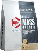 Dymatize Super Mass Gainer Protein Powder, Gourmet Vanilla, 52g Protein, 1g Creatine, 1280 Calories, 10.7g BCAAs, 245g Carbs, Contains Whey Protein, Isolate, and Casein (16 Servings) - Unmatched Kicks-Dymatize