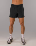 Dynamic Panel Short - Black / White - Unmatched Kicks - Alphalete