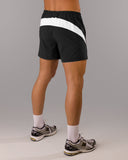Dynamic Panel Short - Black / White - Unmatched Kicks - Alphalete
