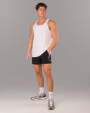Dynamic Panel Short - Black / White - Unmatched Kicks - Alphalete