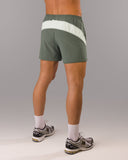 Dynamic Panel Short - Muted Sky - Unmatched Kicks - Alphalete