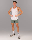 Dynamic Panel Short - Muted Sky - Unmatched Kicks - Alphalete