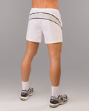 Dynamic Panel Short - White - Unmatched Kicks - Alphalete