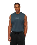 Eagle Band Style Graphic Tank oversized fit GS Stealth Blue - Unmatched Kicks - GYMSHARK