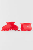 Effortless Claw Clip (2 - Pack) - Bright Red - Unmatched Kicks - ALO