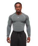 Element Baselayer Long Sleeve T-Shirt Pitch Grey/White - Unmatched Kicks - GYMSHARK