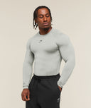 Element Baselayer Long Sleeve T-Shirt Smokey Grey - Unmatched Kicks-GYMSHARK