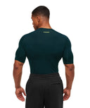 Element Baselayer T-Shirt compression fit Deep Petrol Blue/Sorbet Yellow - Unmatched Kicks - GYMSHARK