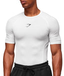 Element Baselayer T-Shirt compression fit White - Unmatched Kicks - GYMSHARK