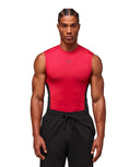 Element Tank compression fit Carmine Red/Black - Unmatched Kicks - GYMSHARK