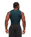 Element Tank compression fit Deep Petrol Blue/Sorbet Yellow - Unmatched Kicks - GYMSHARK