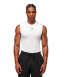 Element Tank compression fit White - Unmatched Kicks - GYMSHARK