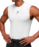 Element Tank compression fit White - Unmatched Kicks - GYMSHARK